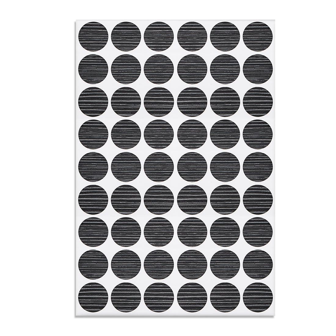 uxcell Uxcell Screw Hole Covers Stickers Textured Plastic Self Adhesive Stickers for Wood Furniture Cabinet Shelve Plate 21mm Dia 54pcs in 1Sheet Dark Gray