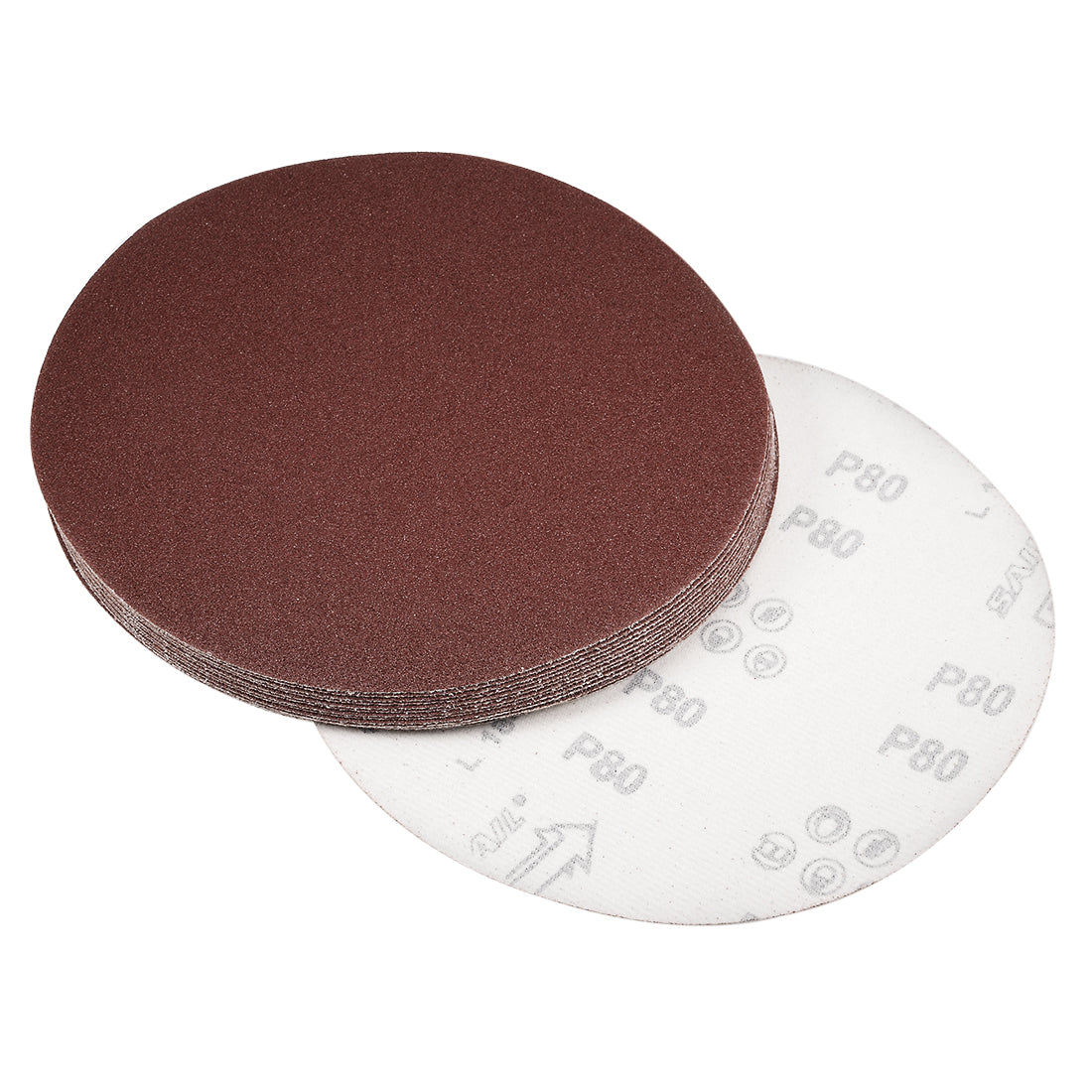 uxcell Uxcell Hook and Loop Discs Aluminum Oxide Flocking Sand for Random Orbital Sander