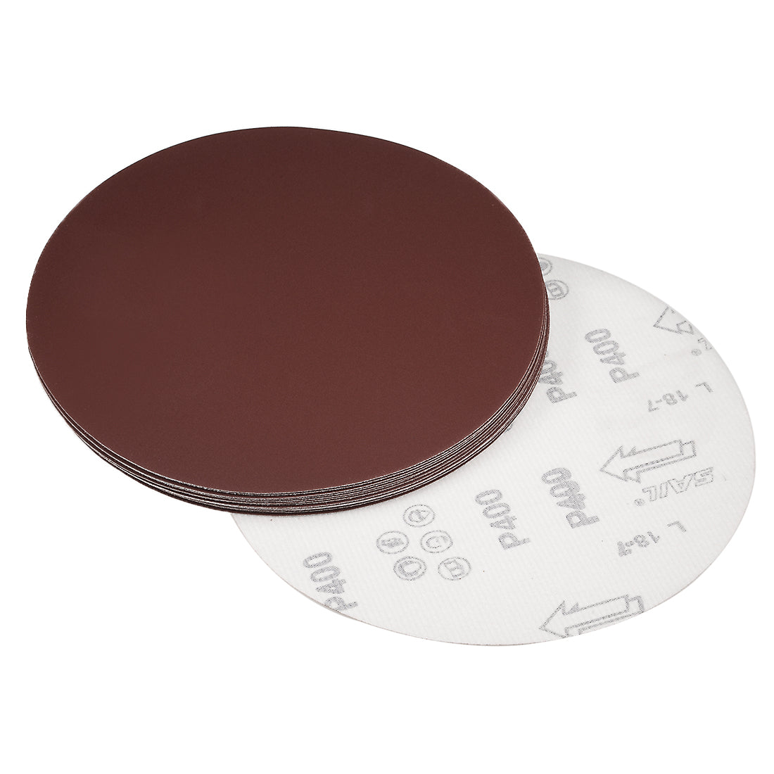 uxcell Uxcell Hook and Loop Discs Aluminum Oxide Flocking Sand for Random Orbital Sander