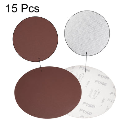 Harfington Uxcell Hook and Loop Discs Aluminum Oxide Flocking Sand for Random Orbital Sander