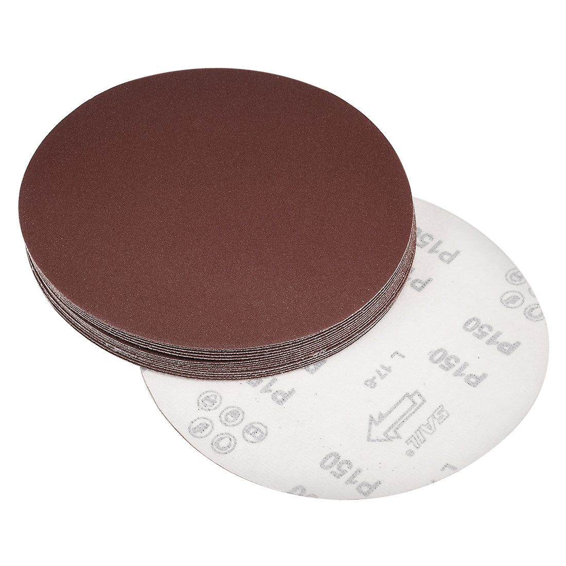 uxcell Uxcell Hook and Loop Discs Aluminum Oxide Flocking Sand for Random Orbital Sander