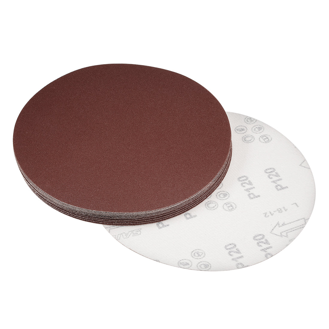 uxcell Uxcell Hook and Loop Discs Aluminum Oxide Flocking Sand for Random Orbital Sander