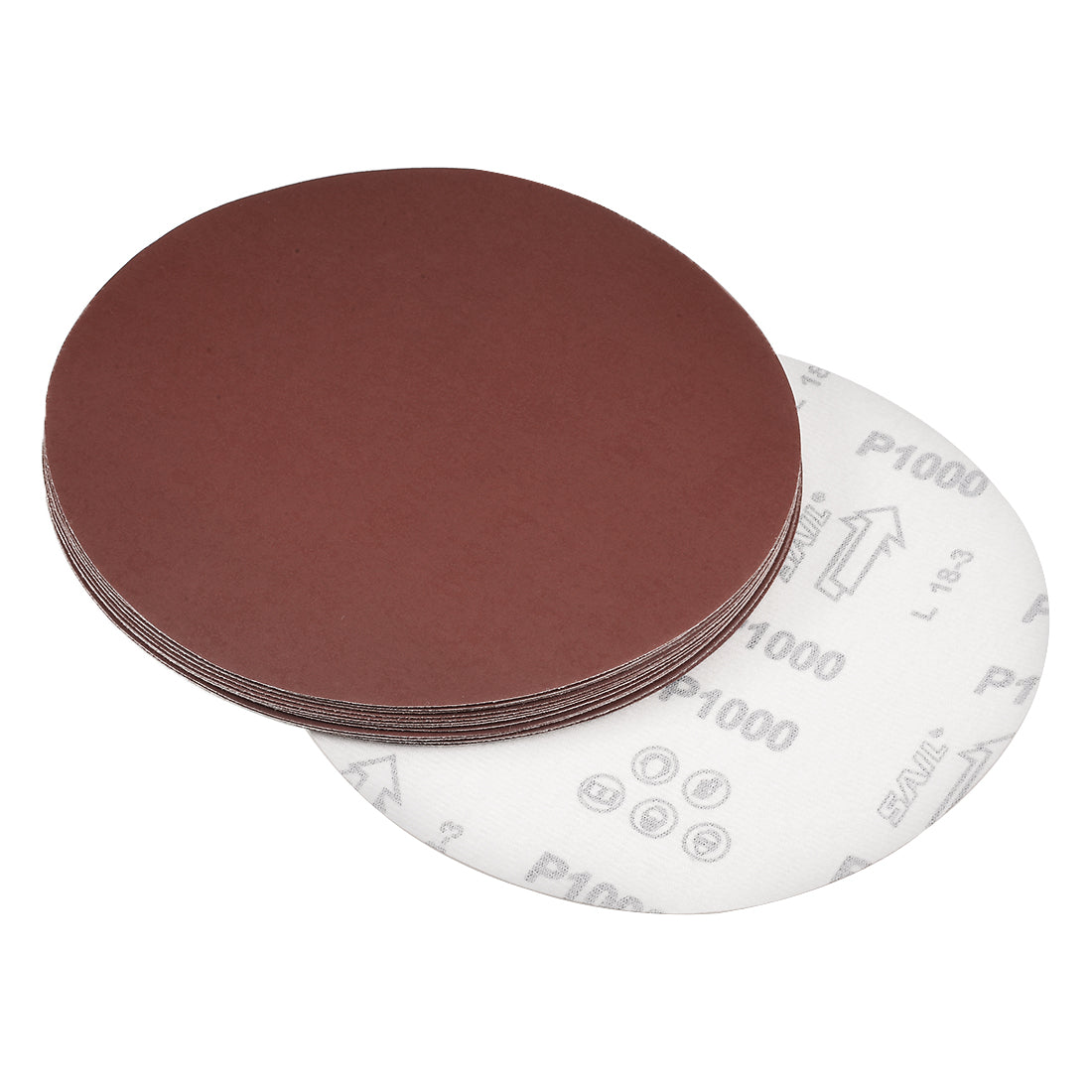 uxcell Uxcell Hook and Loop Discs Aluminum Oxide Flocking Sand for Random Orbital Sander