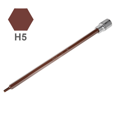 Harfington Uxcell Extra Long Hex Bit Socket, Metric, S2 & Cr-V Steel