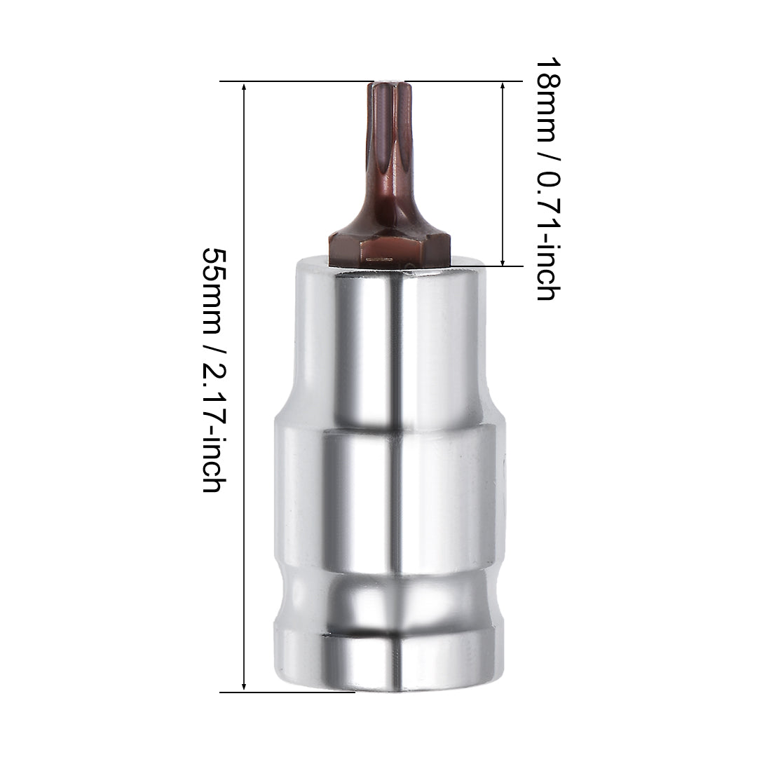 uxcell Uxcell Drive Torx Bit Socket S2 Alloy Steel