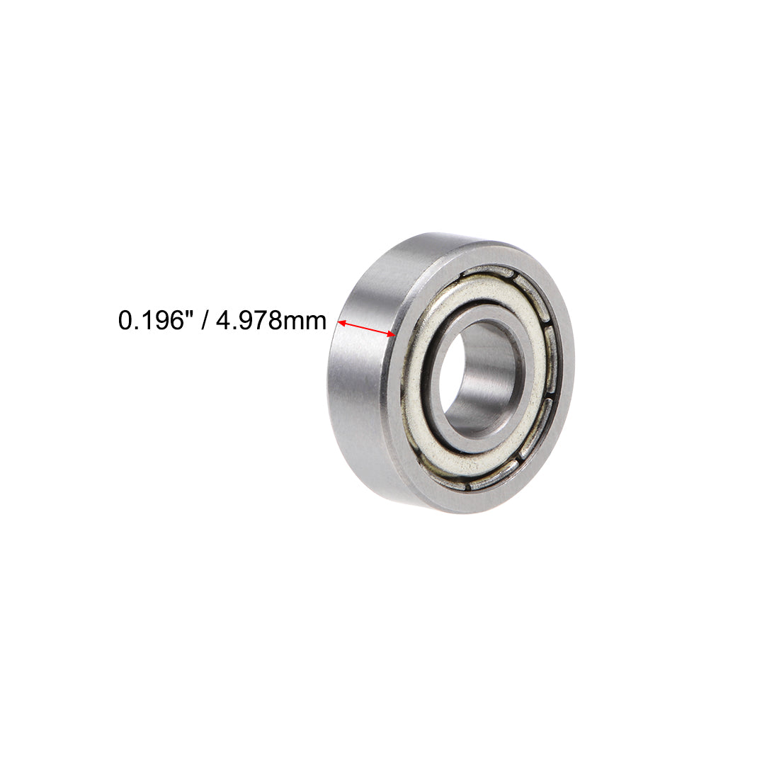 uxcell Uxcell Deep Groove Ball Bearings Inch Double Shield Chrome Steel ABEC1 Z1