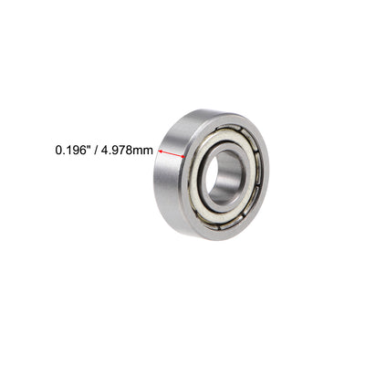 Harfington Uxcell Deep Groove Ball Bearings Inch Double Shield Chrome Steel ABEC1 Z1