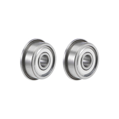 Harfington Uxcell Flange Deep Groove Ball Bearings Double Shield Chrome Steel