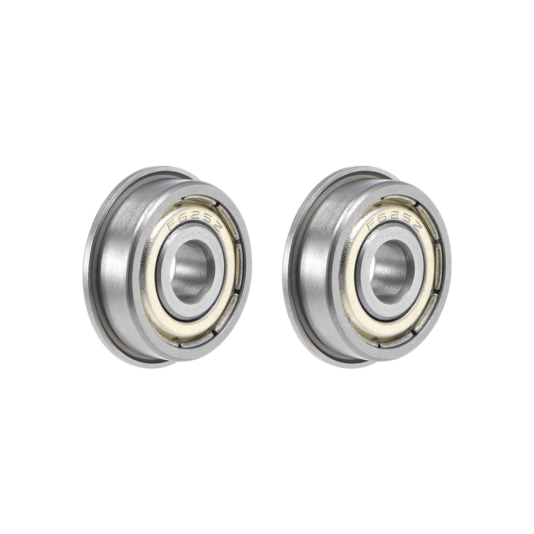 uxcell Uxcell Flange Deep Groove Ball Bearings Double Shield Chrome Steel