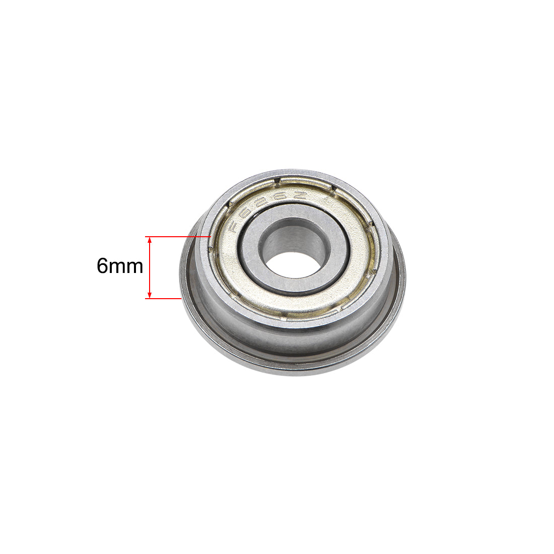 uxcell Uxcell Flange Deep Groove Ball Bearings Double Shield Chrome Steel