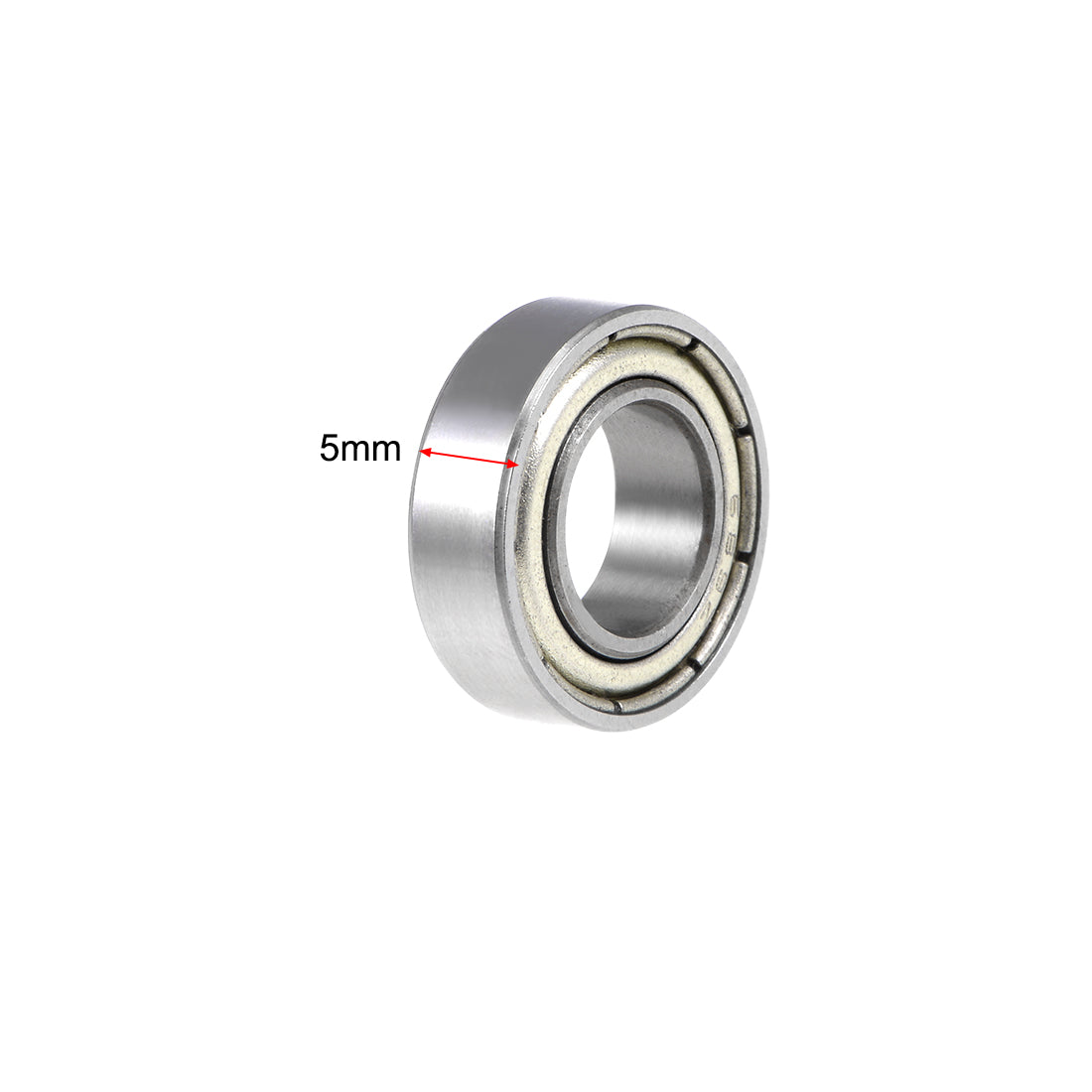 uxcell Uxcell Deep Groove Ball Bearings Metric Double Shield Chrome Steel ABEC1 Z1