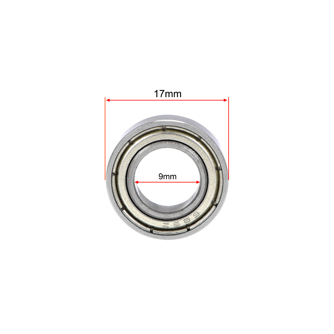 uxcell Uxcell Deep Groove Ball Bearings Metric Double Shield Chrome Steel ABEC1 Z1