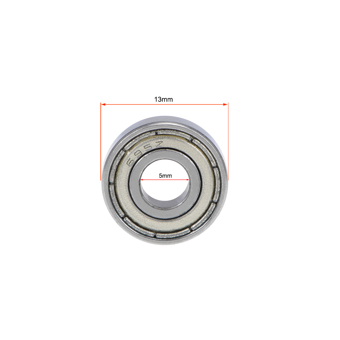 uxcell Uxcell Deep Groove Ball Bearings Metric Double Shielded Chrome Steel ABEC1 Z1