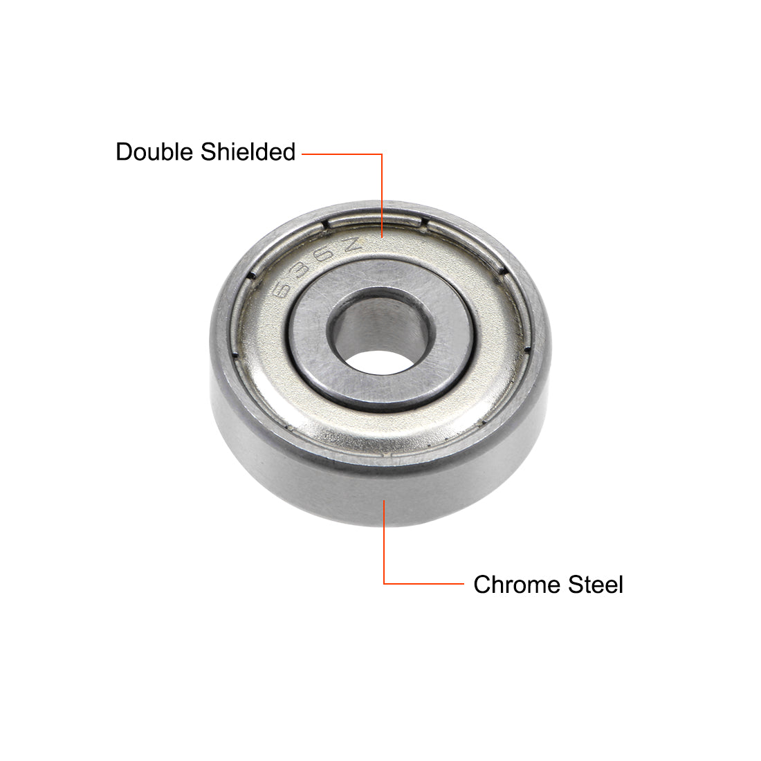 uxcell Uxcell Deep Groove Ball Bearings Metric Double Shielded Chrome Steel ABEC1 Z1