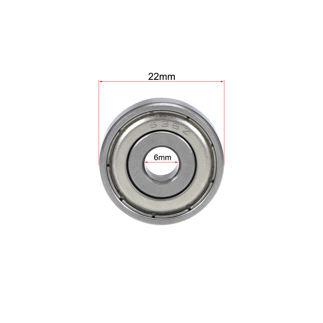 uxcell Uxcell Deep Groove Ball Bearings Metric Double Shielded Chrome Steel ABEC1 Z1