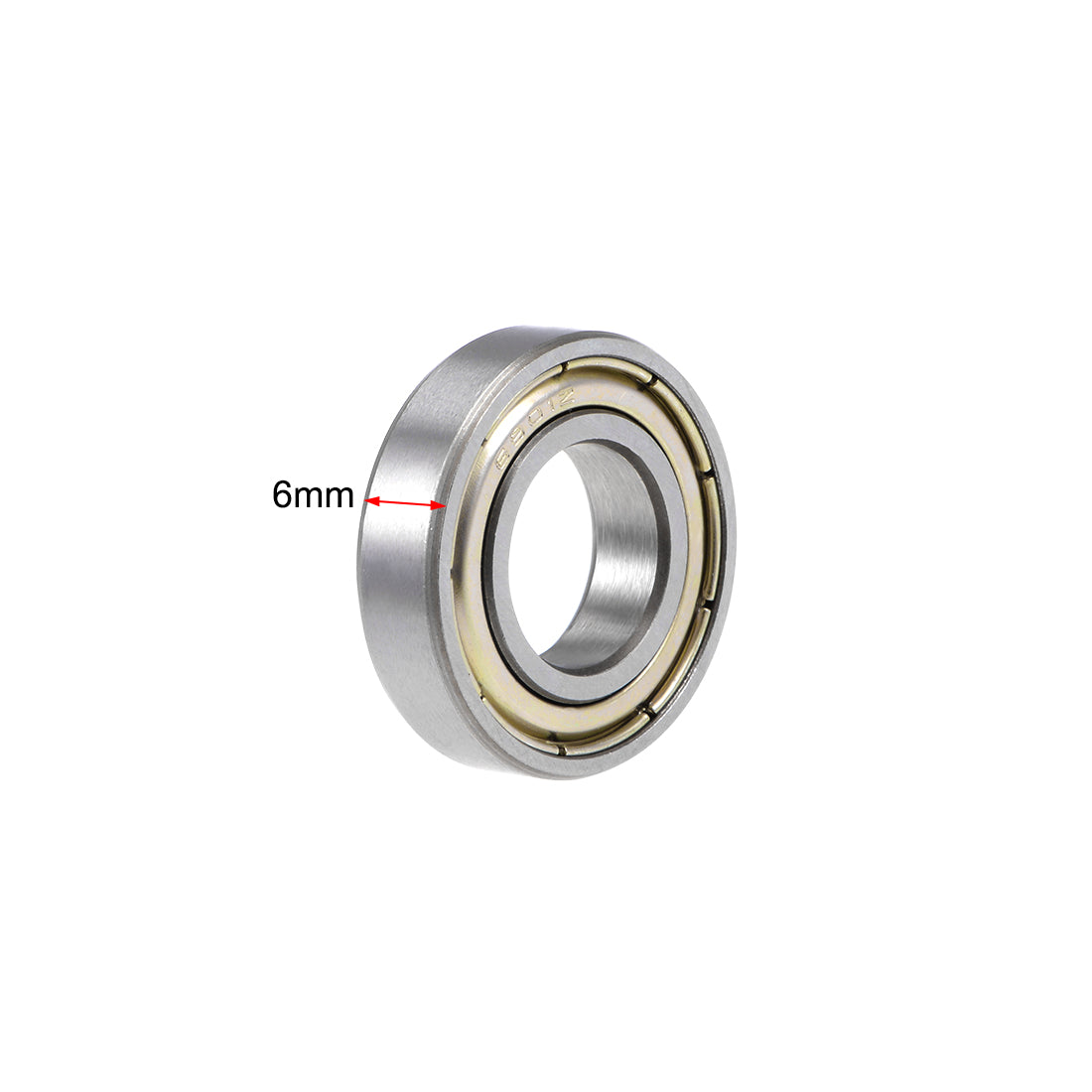 uxcell Uxcell Deep Groove Ball Bearings Metric Double Shield Chrome Steel ABEC1 Z1