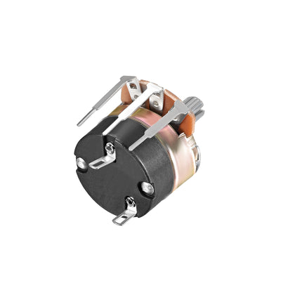 Harfington Uxcell WH138 Potentiometer with Switch 20K Ohm Variable Resistors Single Turn Rotary Carbon Film Taper 2pcs