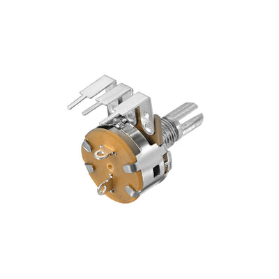 Harfington Uxcell WH148 Potentiometer with Switch 10K Ohm Variable Resistors Single Turn Rotary Carbon Film Taper 5pcs