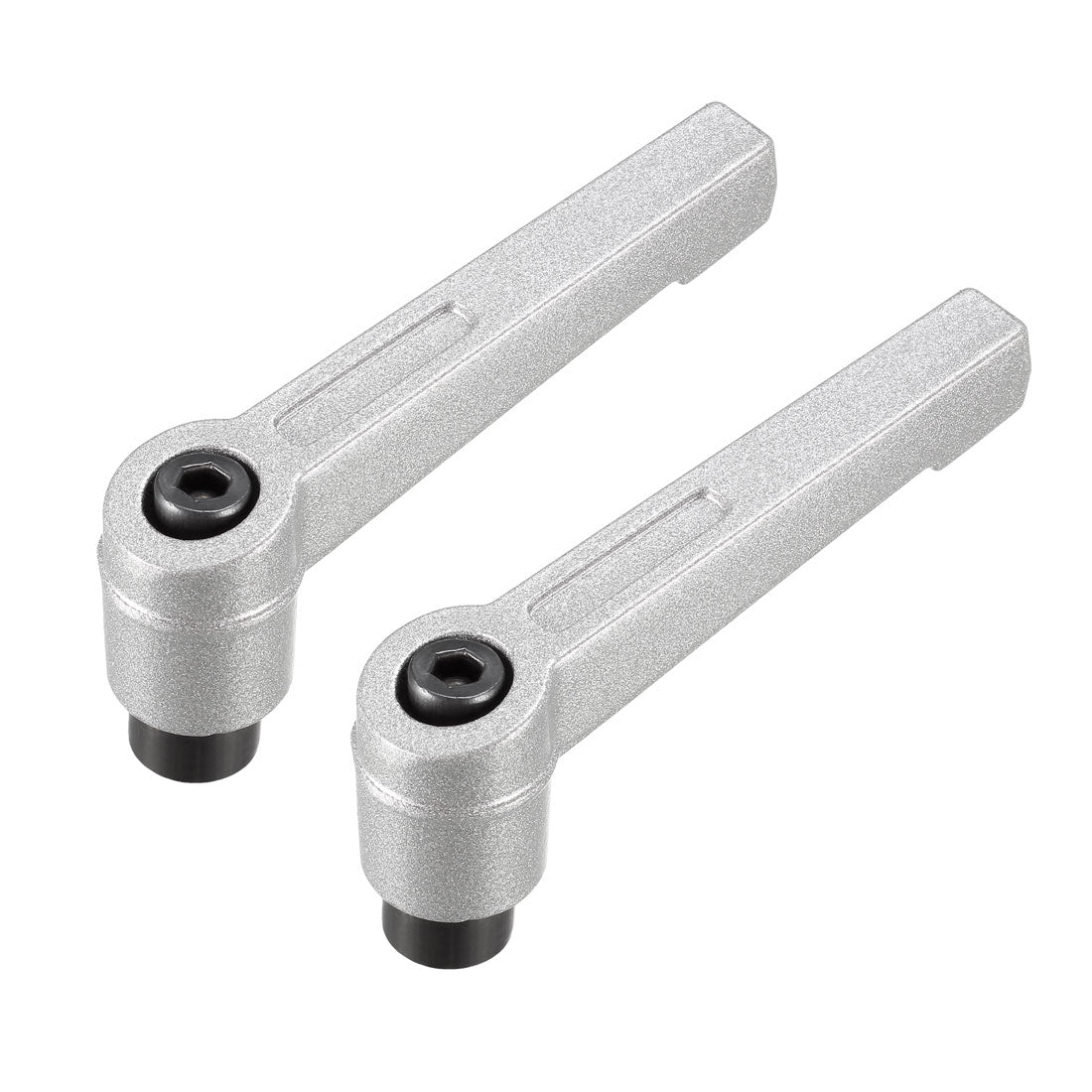 uxcell Uxcell M6 Handle Adjustable Clamping Lever Thread Push Button Ratchet Female Threaded Stud 2Pcs