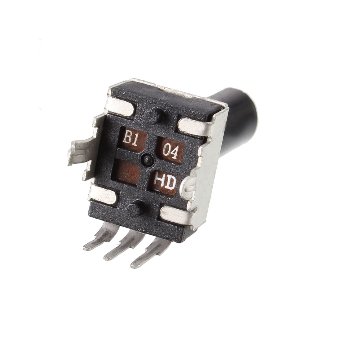 uxcell Uxcell Carbon Film Potentiometer 100K Ohm Variable Resistors Single Turn Rotary Half Shaft D type Design 5pcs