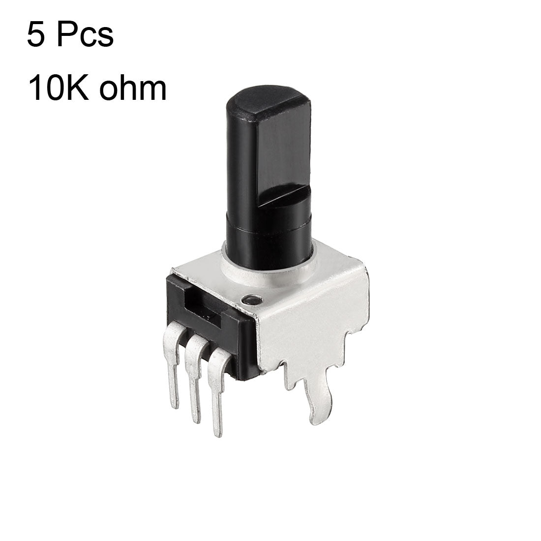 uxcell Uxcell 5Stück Kohleschicht Kegel Potentiometer 10K Ohm Varistor Single Kreis 12mm Wellenlänge