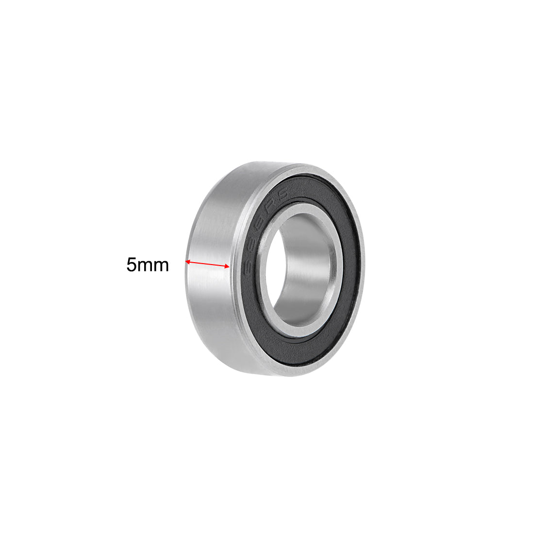 uxcell Uxcell S688-2RS Stainless Steel Ball Bearing 8x16x5mm Sealed 688-2RS Bearings 2pcs