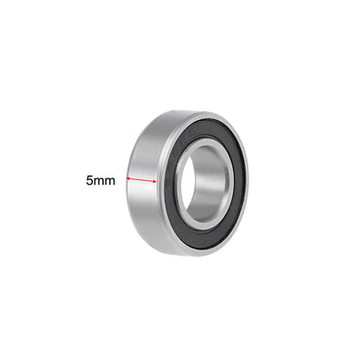 Harfington Uxcell S688-2RS Stainless Steel Ball Bearing 8x16x5mm Sealed 688-2RS Bearings 2pcs