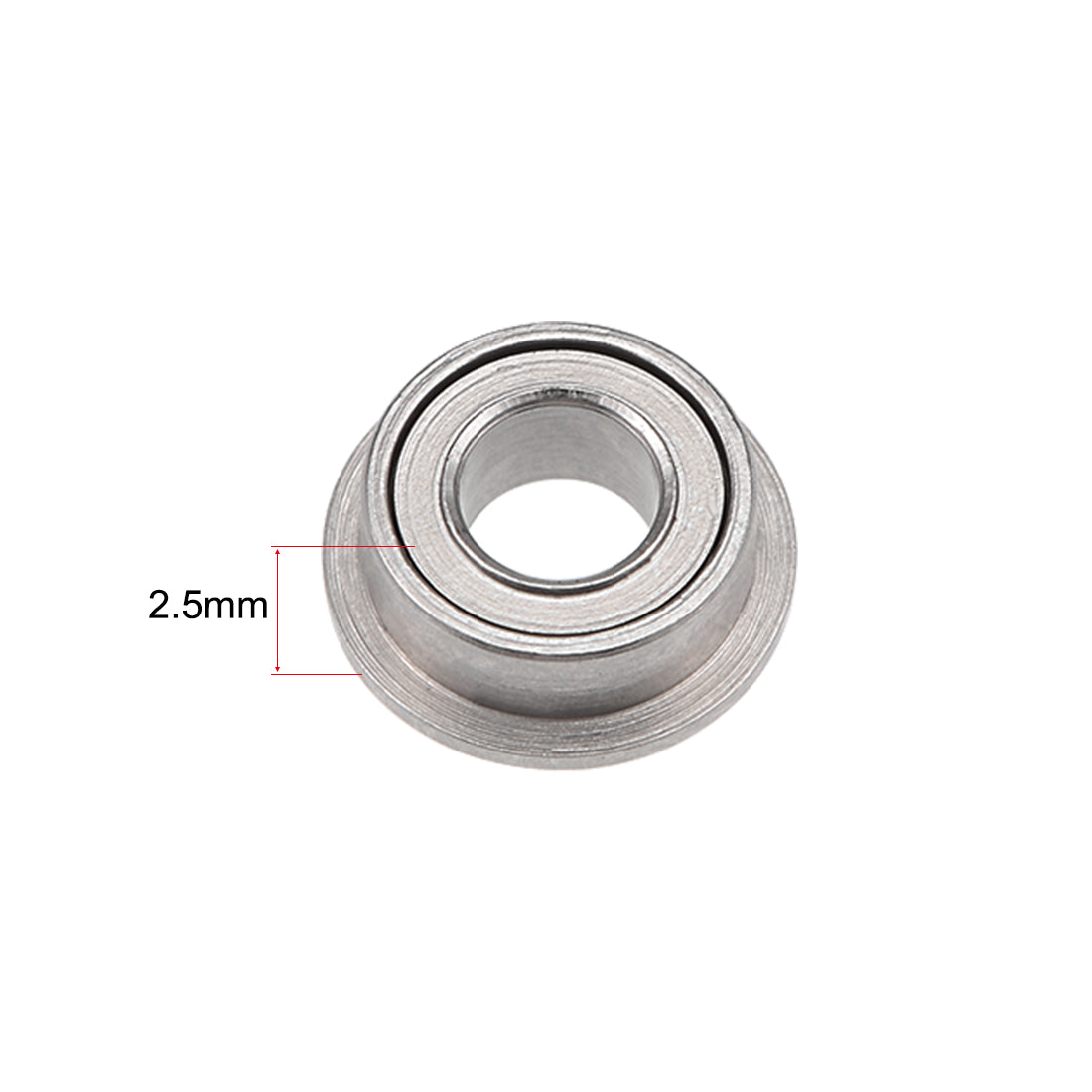 uxcell Uxcell Miniature Flange Deep Groove Ball Bearings Double Shielded Chrome Steel