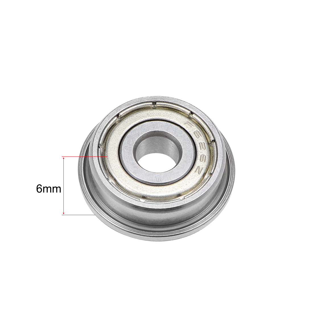 uxcell Uxcell Flange Deep Groove Ball Bearings Double Shielded Chrome Steel