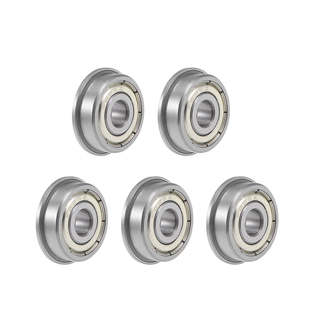 uxcell Uxcell Flange Deep Groove Ball Bearings Double Shielded Chrome Steel