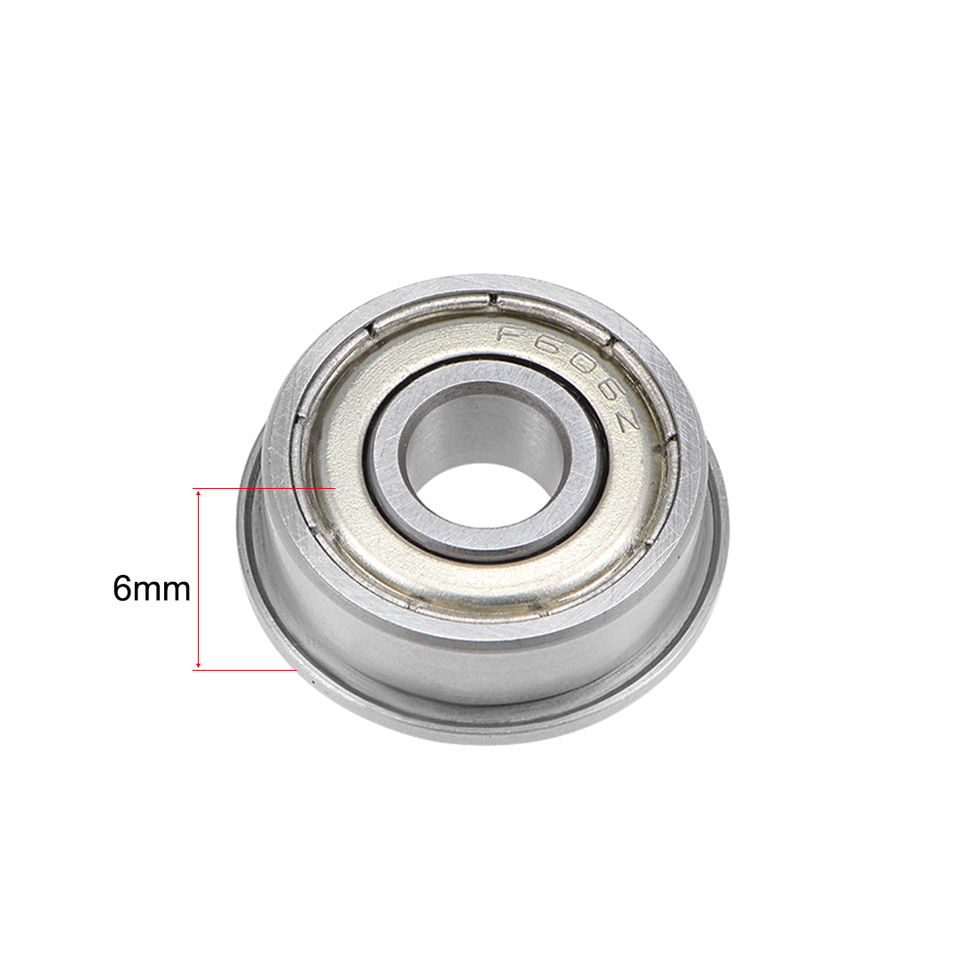 uxcell Uxcell Flange Deep Groove Ball Bearings Double Shielded Chrome Steel