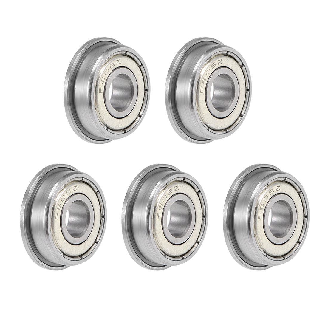 uxcell Uxcell Flange Deep Groove Ball Bearings Double Shielded Chrome Steel