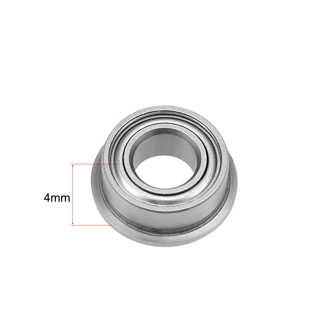 uxcell Uxcell Miniature Flange Deep Groove Ball Bearings Double Shielded Chrome Steel