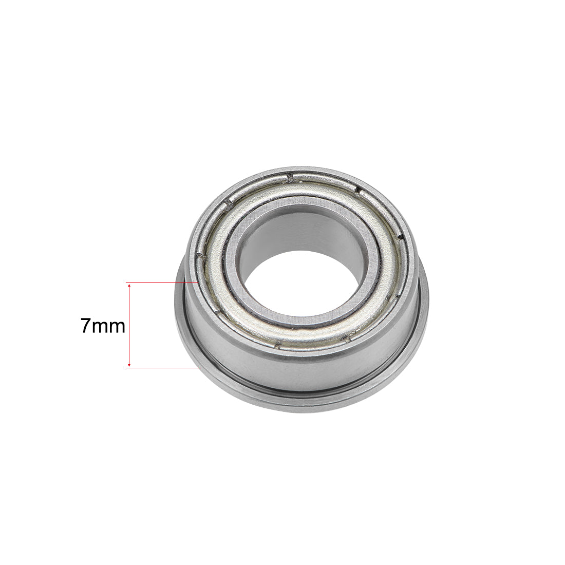 uxcell Uxcell Flange Deep Groove Ball Bearings Double Shielded Chrome Steel