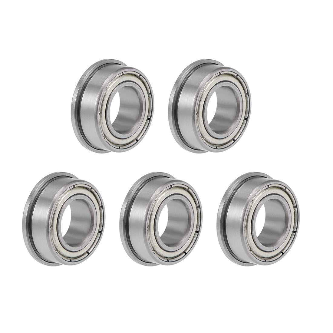 uxcell Uxcell Flange Deep Groove Ball Bearings Double Shielded Chrome Steel