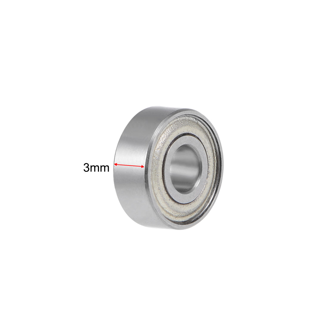 uxcell Uxcell MR83ZZ Ball Bearing 3x8x3mm ABEC-1 Chrome Steel Bearings 5pcs