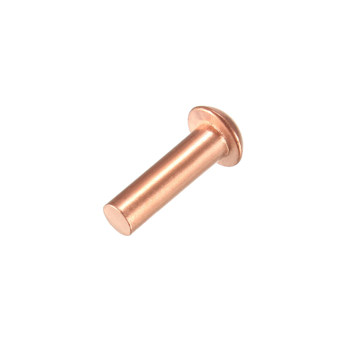 uxcell Uxcell 200 Pcs  Round Head Copper Solid Rivets Fasteners