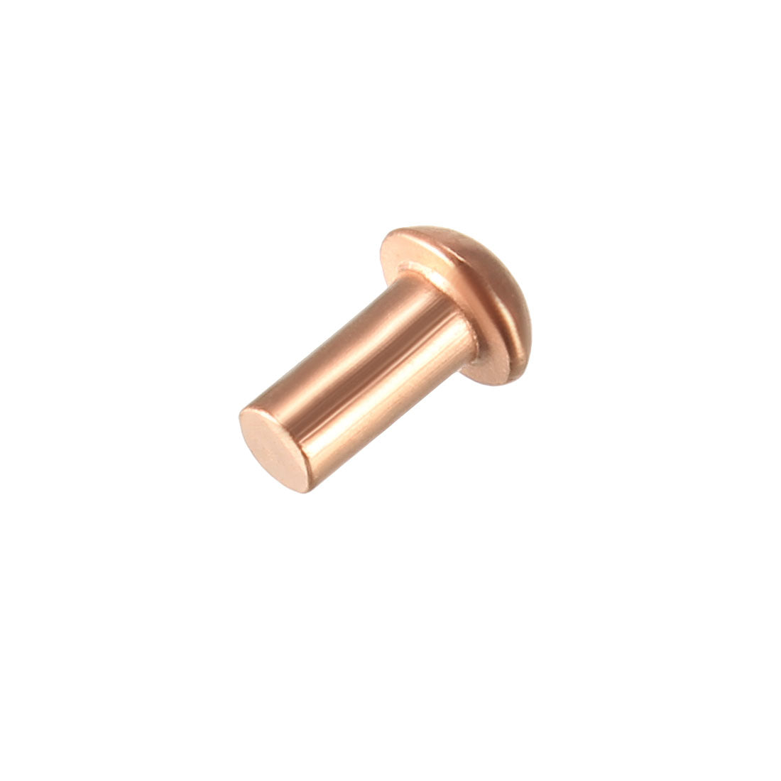 uxcell Uxcell 200 Pcs  Round Head Copper Solid Rivets Fasteners