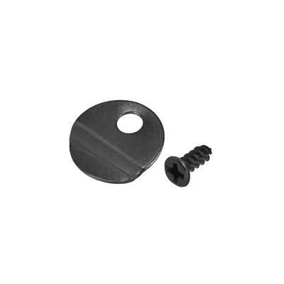 Harfington Uxcell Frame Turn Button, 1/2" Metal Round with Screws for Hanging Pictures, 30 Pcs (Black )