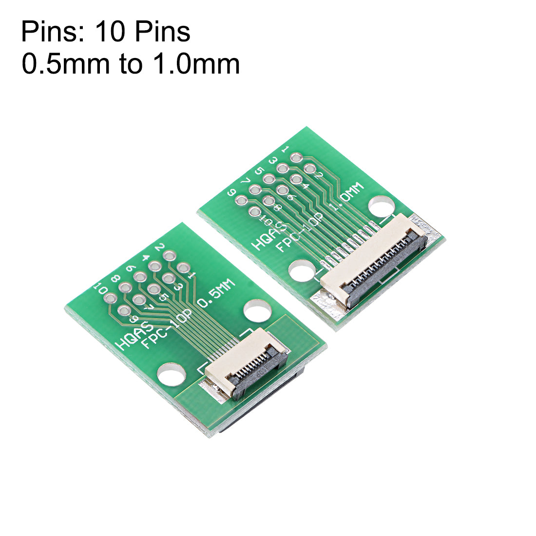 uxcell Uxcell FFC FPC 10 Pin 0,5 mm 1 mm Abstand zu DIP 2,0 mm PCB Converter Board Couple Extend Adapter