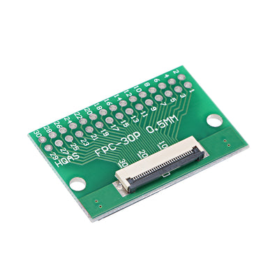 uxcell Uxcell FFC FPC 30 Pin 0.5mm 1mm Pitch to DIP 2.0mm PCB Converter Board Couple Extend Adapter