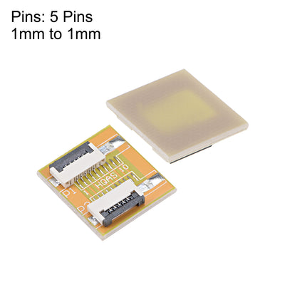 Harfington Uxcell 1.0mm Pitch 5 Pin to 5 Pin Extension Connector Adapter for FFC FPC Cable Extend ZIP HDD