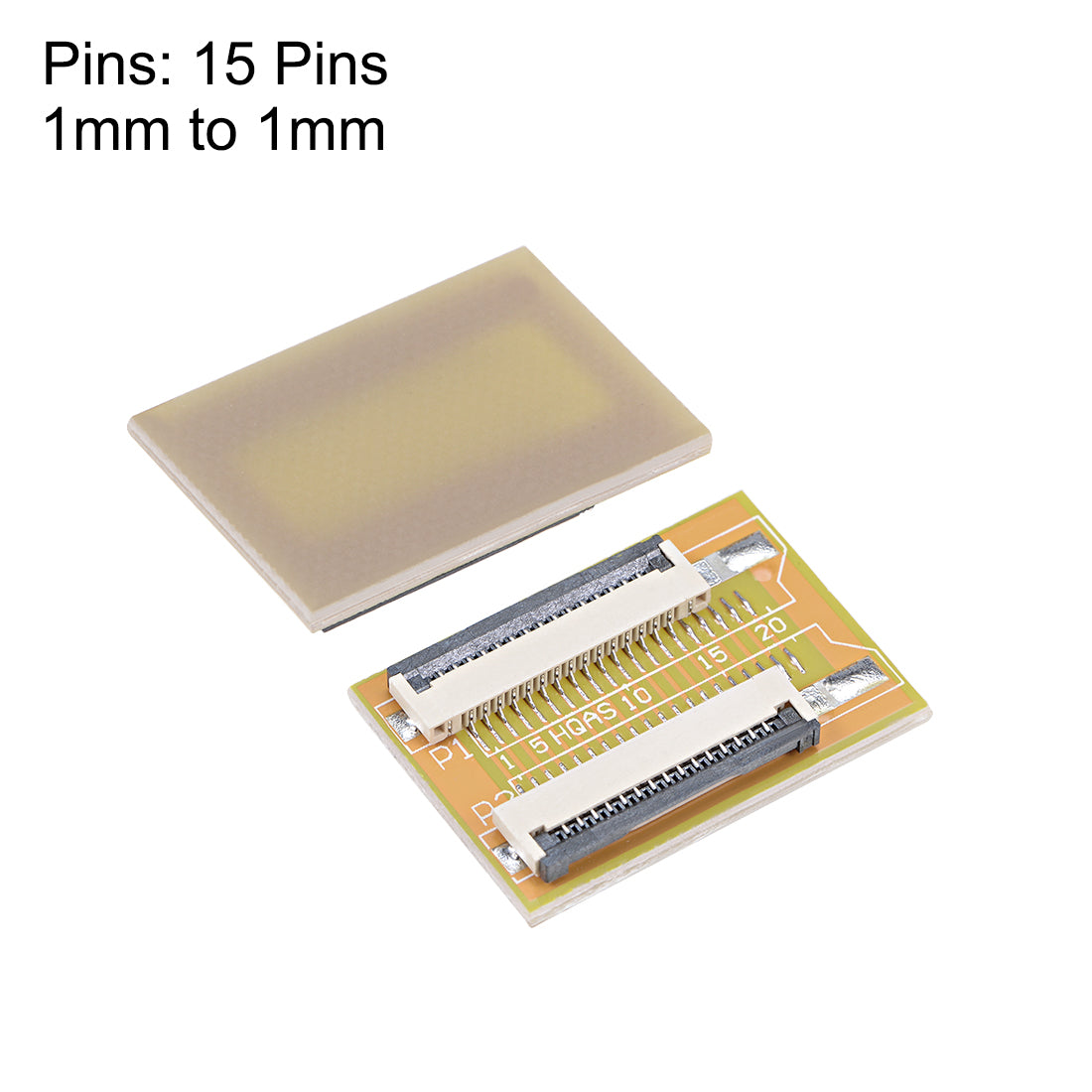 uxcell Uxcell 1.0mm Pitch 15 Pin to 15 Pin Extension Connector Adapter Use TYPE-A Cable for FFC FPC Cable Extend ZIP HDD