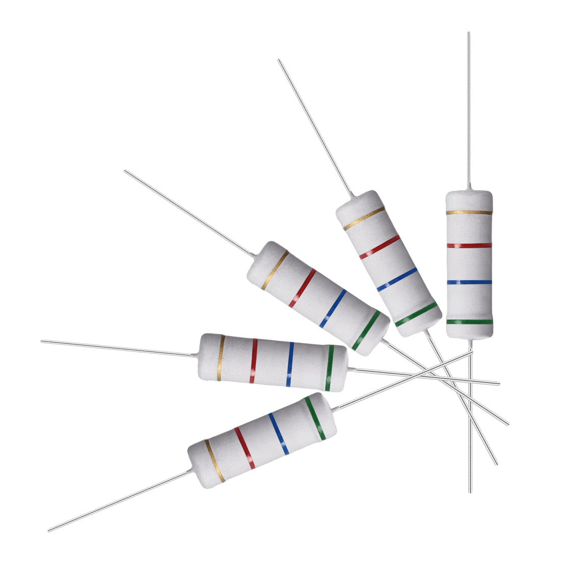 uxcell Uxcell 10 Pcs 5W 5 Watt Metal Oxide Film Resistor Axile Lead 5.6K Ohm ±5% Tolerance