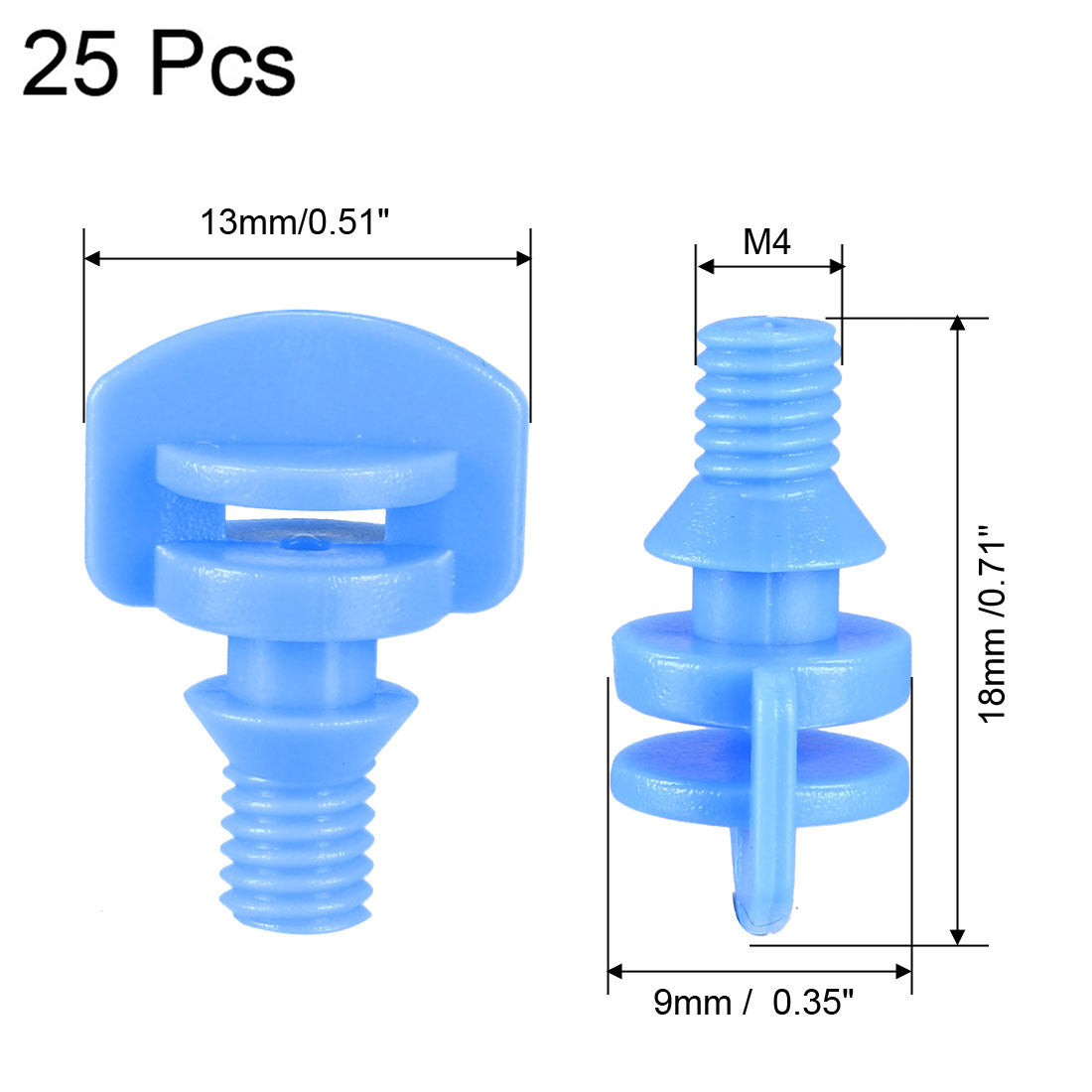 uxcell Uxcell Micro Sprayer Fan Jet, 360 Degree Refraction Atomized Dripper Hydroponic Garden Irrigation, 25 Pcs (Blue)