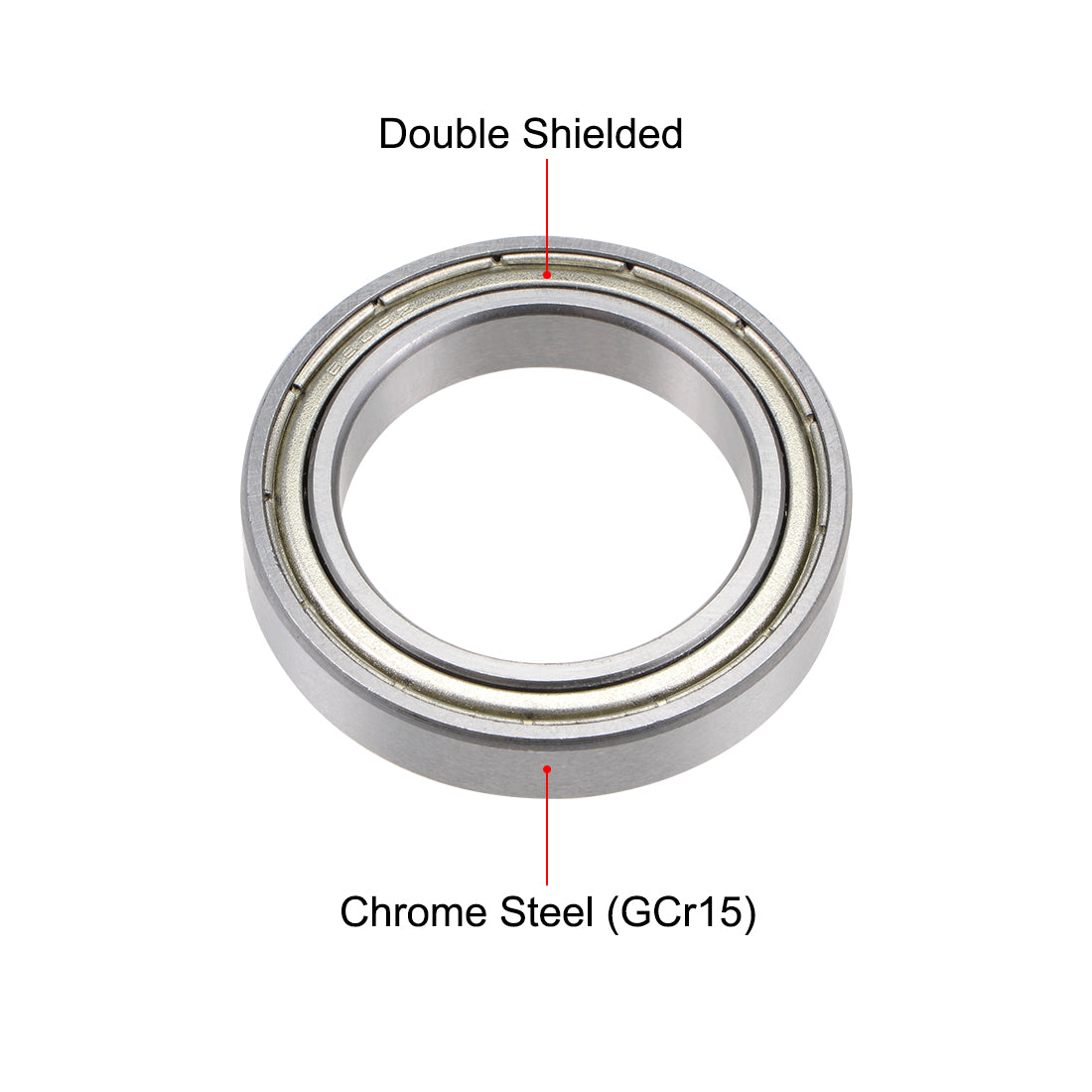 uxcell Uxcell Deep Groove Ball Bearings Thin Section Double Shield Chrome Steel