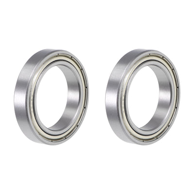 Harfington Uxcell Deep Groove Ball Bearings Thin Section Double Shield Chrome Steel