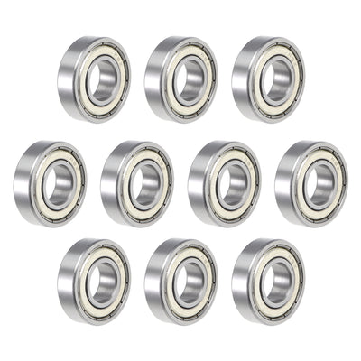 Harfington Uxcell Deep Groove Ball Bearings Inch Double Shielded Chrome Steel ABEC1