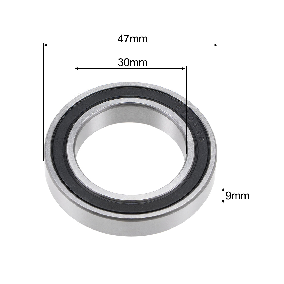 uxcell Uxcell Deep Groove Ball Bearing Double Sealed Chrome Steel P0 Z1 Metric Bearings