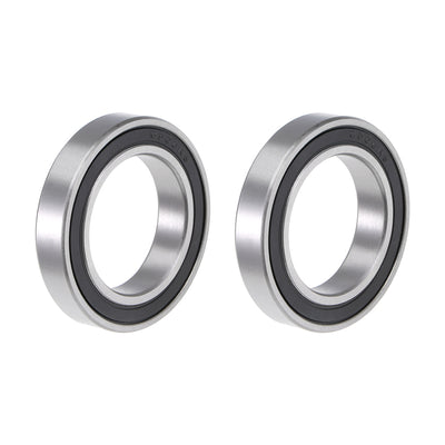 Harfington Uxcell Deep Groove Ball Bearing Double Seal Chrome Steel P0 Z1 Metric Bearings